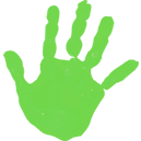 Tunstall Nursery School - Green Hand Painted